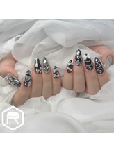 レディスペネイル ノウラ 名駅店(Redispe nail NouRa)/モノクロネイル