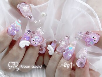 リボンアディクト(ribbon addict)/うるうるネイル