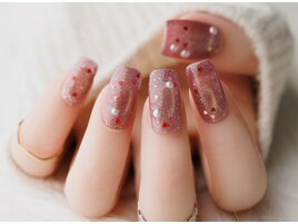 バレンタインネイル