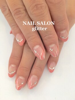 ネイルサロン グリッター(NAIL SALON glitter)/フレンチネイル