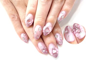 ネイルコレクション ピンク(Nail Collection Pink)/ジェル放題★３Ｄリボン