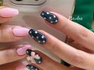 pink×ドット