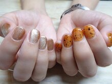 アミュリー ネイル アトリエ(Amury nail atelier)/メタリック ちぐはぐ トレンド