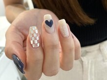 ネイルメゾン 池袋店(NAIL MAISON)/韓国ネイビーハート ￥10550
