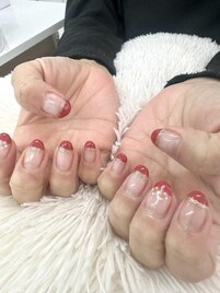 赤ネイル