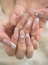ぷっくりフラワーネイル