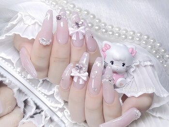 リンドネイル バイ モカ アンド ララ(Lind nail by moca and LaLa)の写真/モテ可愛ネイルで女子力UP♪デザインの持ち込みOK！トレンドの韓国・ワンホンデザインも◎リピーター多数！
