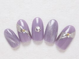 マグネットネイル×ミラーアート