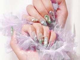 海外風ネイル/フラワー/期間限定