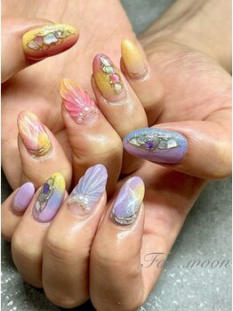 フォームーンネイル(For...Moon nail)の写真/細かなデザインが得意の高技術サロン♪人一倍デザインにこだわりたい方へ☆持ち込み画像/推しネイルも可能