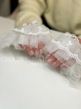 爪育限定色ワンカラーネイル