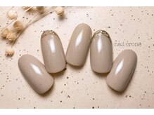 ネイルクローネ(nail crone)/爪先ミラーニュアンスネイル