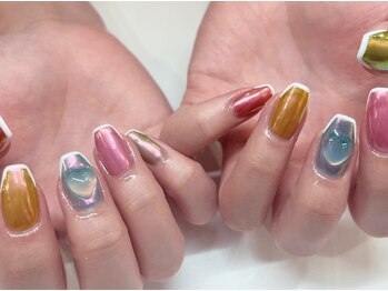キャッツアイトーキョー 高円寺店(Cat's eyeTOKYO)/カラフル推しネイル♪