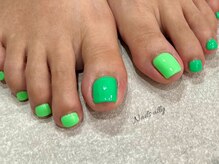 ネイルズアリー 立川店(Nails ally)/ネオン×オーロラフィルム×海