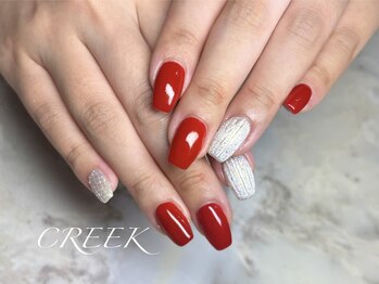 クリーク(CREEK)/ジェル定額レッド×バカラ