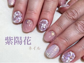 ブリス(Bliss produced by syisyu)/紫陽花ネイル
