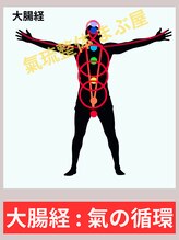 まぶ屋/大腸の経絡内 気の循環イメージ