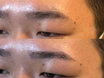 スリーピース(3Peace)/ストレート眉 Before/After