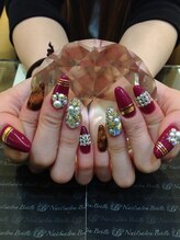 エスフィーネイルサロン ブリーユ(Esfy nailsalon Brille)/ストーンいっぱい秋ネイル