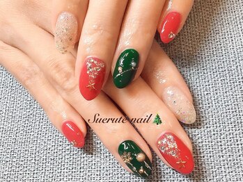 スエルテ ネイルサロン 北千住店/クリスマスネイル ¥8700