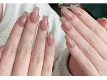 トゥートゥー(TOUTOU)/ベージュピンクxストーン