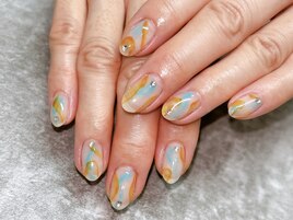 シアーカラー×うねうねライン