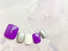 ネイルサロン&スクール ジーナ(GINA)/鮮やか紫でワンカラー