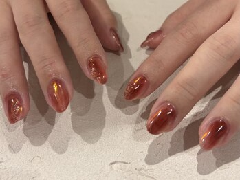 チャーム(charmu.)/ニュアンス秋ネイル