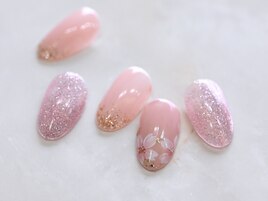 桜☆オフィス☆手描きフラワー