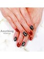 エニシング ネイルアンドケア(Anything Nail&Care) ボルドー&ブラックの大理石風ネイルは、イベントにお勧めです。