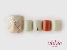ネイルサロン アビー 宮益坂店(abbie)/抹茶カラー大理石　￥12408