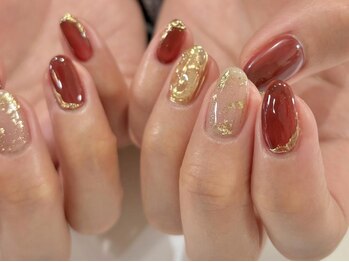 アイネイルズ 渋谷店(I nails)/【Karin.m】ボルドーゴールド