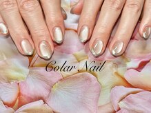 コラールネイル 本町(Colar Nail)/シルバーラメフレンチ