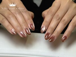 クリスマス/冬ネイル/ツイード