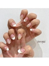 ネイルアヴァンス イオンモール和歌山店(Nail AVANCE．)/フラワーフレンチネイル