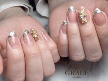 グレース ネイルズ(GRACE nails)/ガラスフレンチ