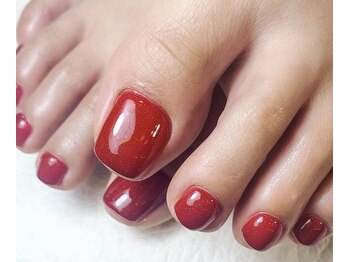 ラフィーナ(RAFFINA)/ラメワンカラー　フットネイル