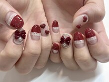 シピ ネイル(Chipi Nail)/クリスマスボルドーフラッシュ