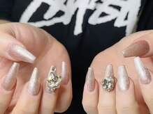 ウサギネイル 新大久保店(usagi nail)/ピンクネイル