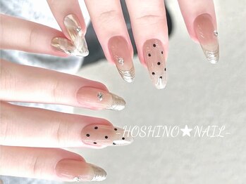 ホシノネイル(HOSHINO NAIL)/ワンホン・ミラー・フレンチ 