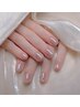 【Hand】オーロラネイル&ミラーネイル￥5,980
