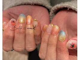～虹グラデ モチーフネイル♪～