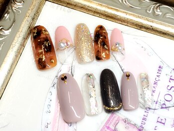 ネイルサロン ラミラージュ/べっ甲ネイル