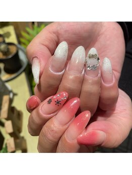 トータルサロン 白べぇーっ プラス/クリスマスネイル