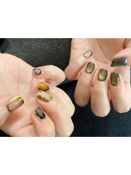 ショートネイルデザインが豊富