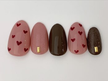 ネイルサロン アビー グランデュオ蒲田店(abbie)/[蒲田限定]バレンタイン¥10890