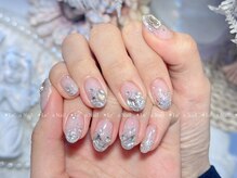 レアネイル 渋谷店(Le’a nail)/自爪ジェル☆ラメグラデーション