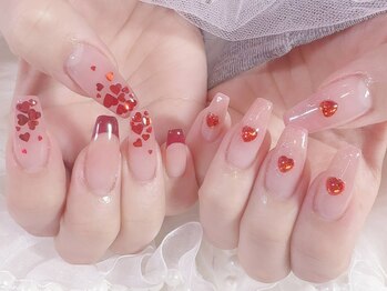 ハートネイル/ワンホンネイル