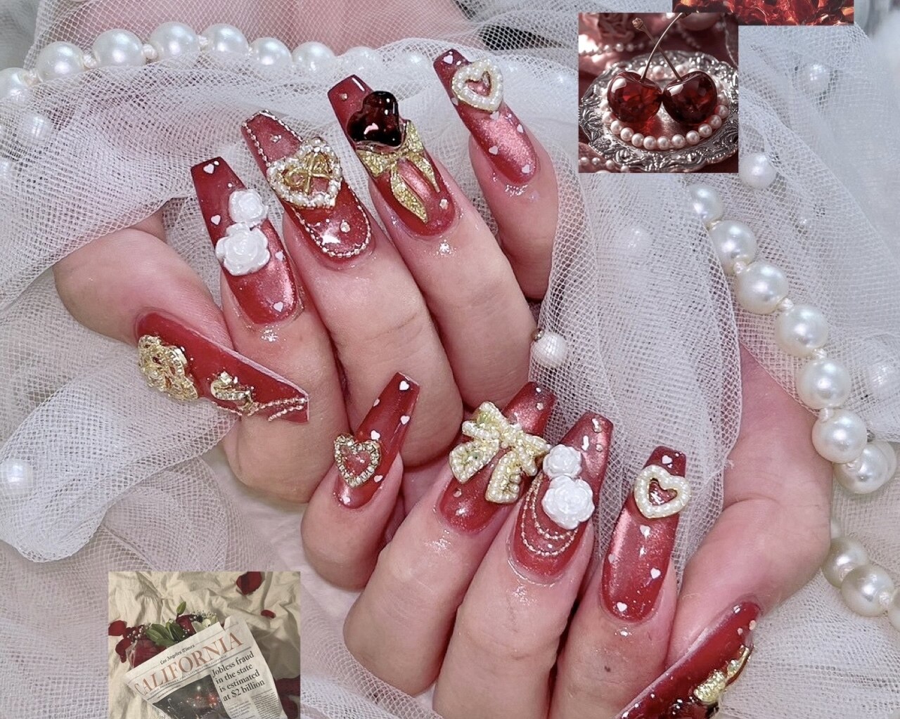 2025年-2026年冬トレンド】リボンのネイルデザイン集｜人気順｜5ページ