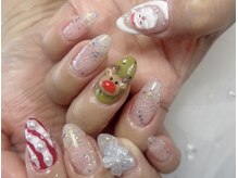 ジョアネイル(JOA Nail)/サンタさん/トナカイ/リボン/冬